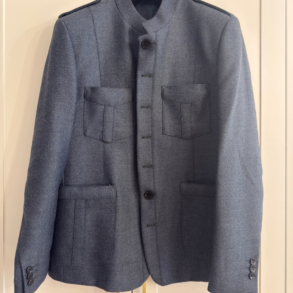 Van Heusen Gray Military Field Jacket